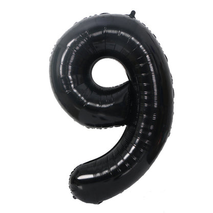 Bulk Black 40 Inch Digital Balloons for Birthday Party Anniversary Valentine's Day Wedding Supplies Scene Decor Arrangement Wholesale
