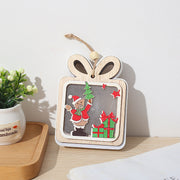 10 Pcs Christmas Tree Hanging Ornaments Set with Star, Bells, Gift Box – Holiday Craft Decorations Bulk