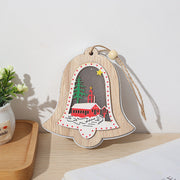 10 Pcs Christmas Tree Hanging Ornaments Set with Star, Bells, Gift Box – Holiday Craft Decorations Bulk
