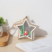 10 Pcs Christmas Tree Hanging Ornaments Set with Star, Bells, Gift Box – Holiday Craft Decorations Bulk