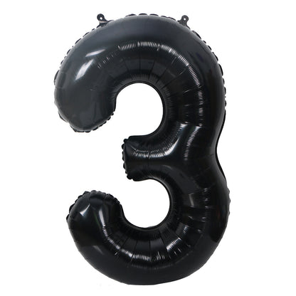 Bulk Black 40 Inch Digital Balloons for Birthday Party Anniversary Valentine's Day Wedding Supplies Scene Decor Arrangement Wholesale