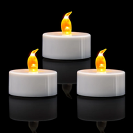 Bulk 12/24/50/100/200/400 Pack LED Flameless Battery Operated Tea Lights Candles for Events and Parties Decoration Wholesale