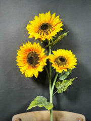 41 Inch Extra Large Artificial Sunflower Long Stems Bulk for Tall Vases - 10 Pcs Silk Flowers
