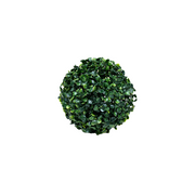 Artificial Boxwood Topiary Ball - 10 Inch Green Silk Decorative Plant for Lobby & Reception
