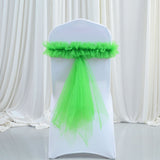 Bulk 10 Pcs Elastic Chair Sashes with Butterfly Bow Accents Wedding and Banquet Event Decor Wholesale