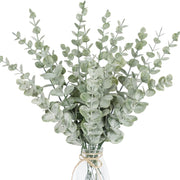 18 Pcs Artificial Eucalyptus Stems 18 Inch Green Silk Leaves Wholesale