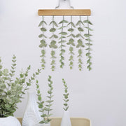 18 Pcs Artificial Eucalyptus Stems 18 Inch Green Silk Leaves Wholesale