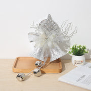 Double Bell Pendant Hanging Ornaments with Wreath – Bulk Set for Xmas Tree and Home Door Decor