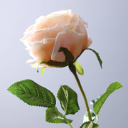 17 Inch Artificial Rose Stems, Real Touch Silk Flowers, Bulk 17 Pcs