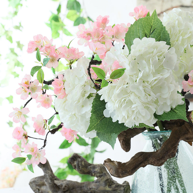 19 Inch Real Touch Hydrangea Stems, 20 Pcs Bulk Artificial Flowers for Floral Arrangements