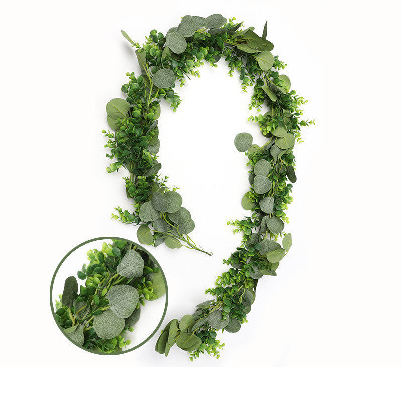 79 Inch Artificial Eucalyptus Hanging Garland Vine Leaf for Crafts Bulk Quantity