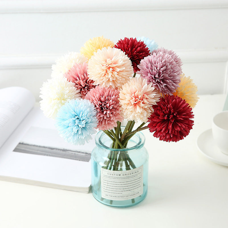 11 Inch Artificial Chrysanthemum Stems 6 Pcs Silk Flowers Bendable Stems for DIY Weddings Centerpieces Home Decor