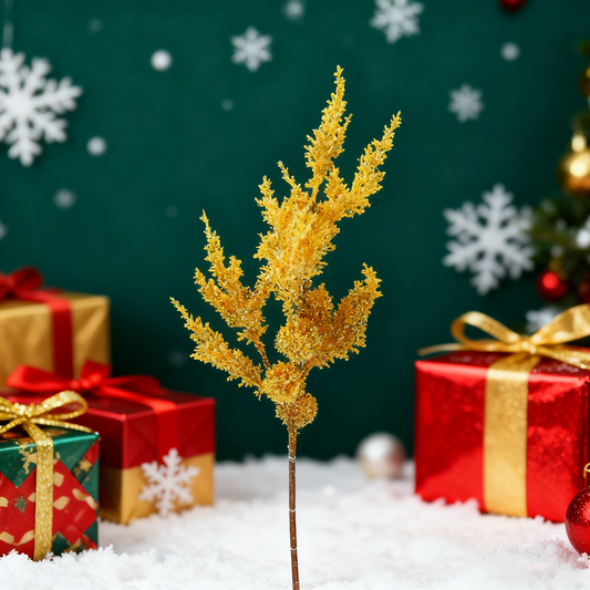 Christmas Decorative Branches 2-Pack - 1.97ft Total Length 1.05ft Branch Length | Festive Accessories for Potted Plants Buckets Flower Arrangements