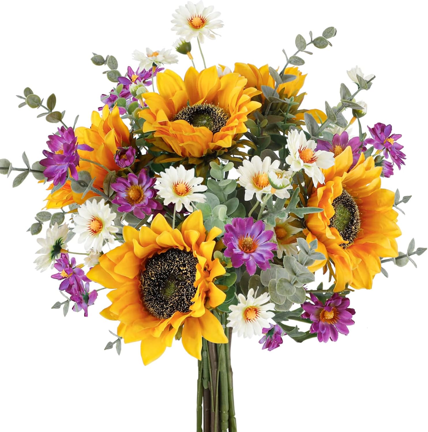 Bulk 13.8" Artificial Sunflower Bouquet for Wedding Party Table Home Decoration Wholesale