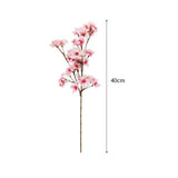 Bulk 5Pcs Artificial Cherry Blossom Flowers Silk Peach Flowers Fake Plants for Home Wedding Party Decor Wholesale