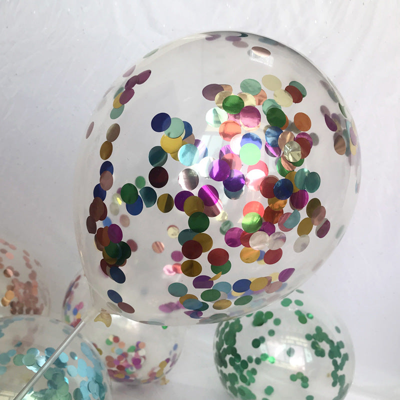 Bulk 100 Pcs 15.7 Inch Glitter Clear Latex Balloons with Sequins Inside for Wedding Birthday Party Baby Shower Decoration Wholesale