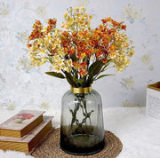 Artificial Daphne Odora Autumn Flower Stem with Foliage 27 Inch Rustic Cottage Style Bulk Quantity