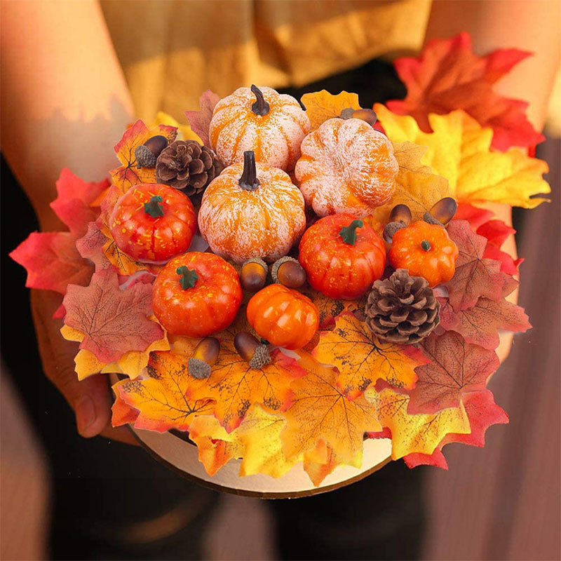 Bulk Halloween Foam Artificial Pumpkin Decoration Set for Christmas Photography Props Wholesale