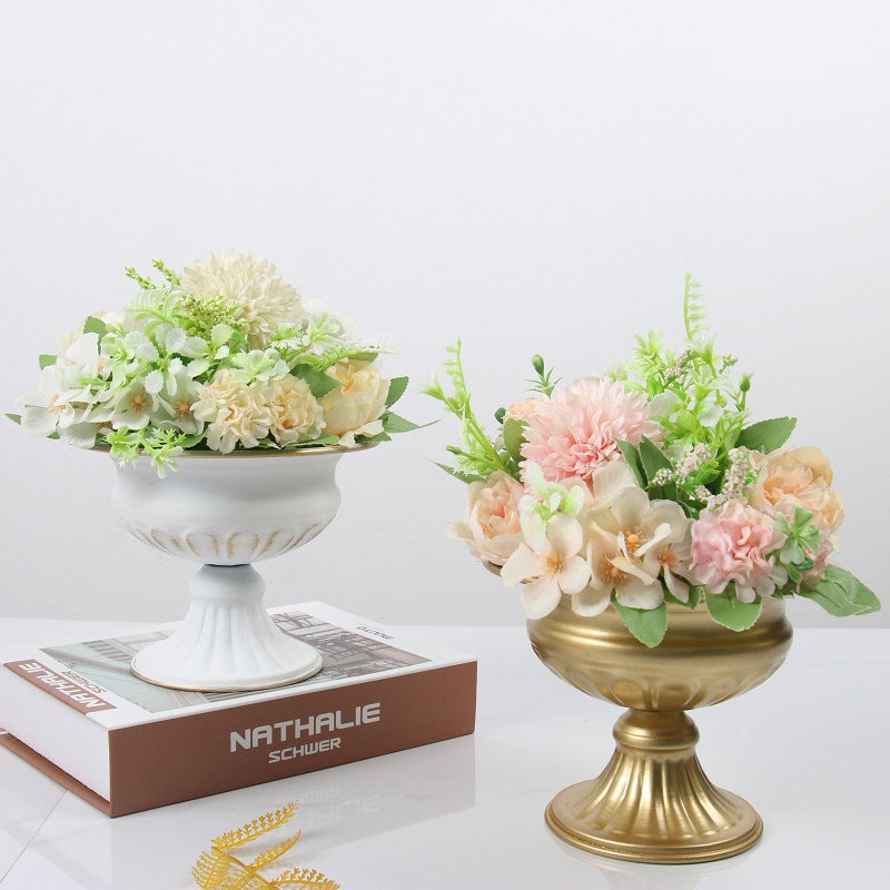 Bulk Vintage Pedestal Flower Vase for Wedding Birthday Party Anniversary Decor Photography Prop Dried Flower Arrangements and Elegant Display Wholesale