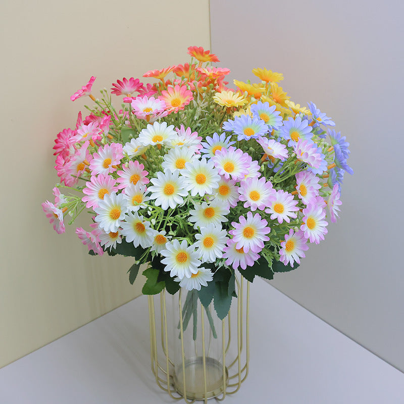 Bulk 13" Artificial Daisy Flowers Bush UV Resistant Fake Flowers for Home Garden Decorations Wholesale