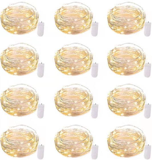Bulk 12 Pack 6.56 ft 20 LED Battery Operated Fairy Lights for DIY Crafts Wedding Centerpieces Party Bedroom and Christmas Decorations Wholesale