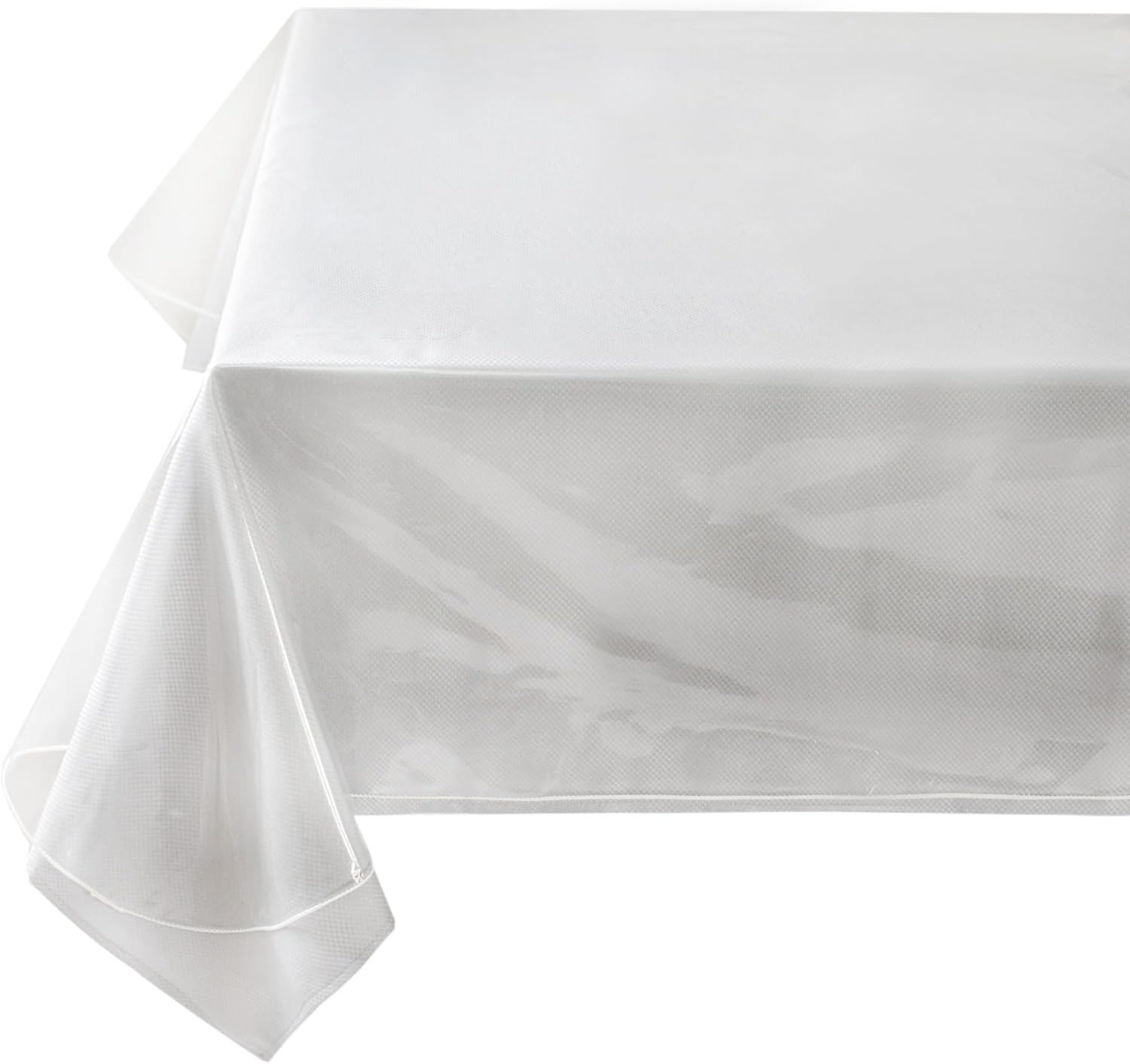 Bulk 60" x 84" Rectangular Clear Plastic Tablecloth Protector 100% Waterproof Oil Spill Proof Table Cover for Dining Tables Parties and Holidays Wholesale