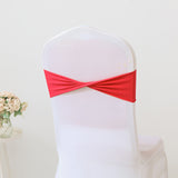 Bulk 10 Pcs Stretch Bow Polyester Chair Sashes for Hotel Banquet Decoration Wholesale