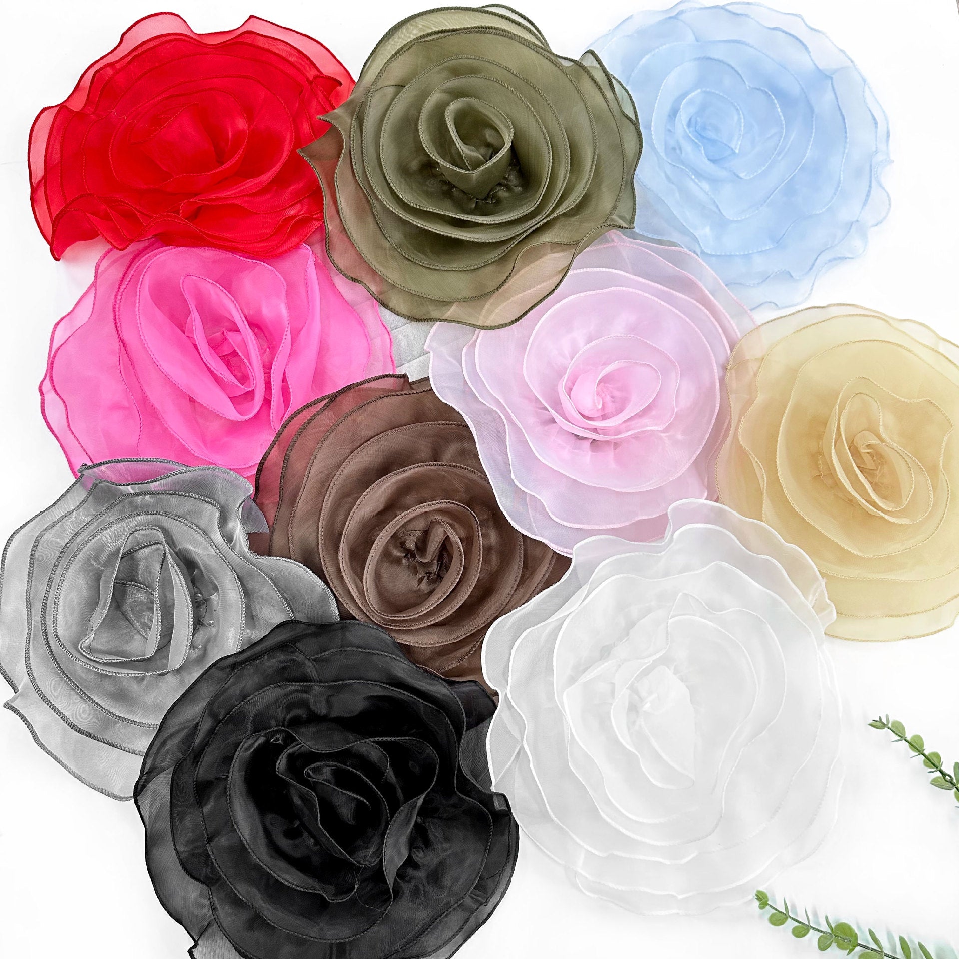 Bulk 10" Large Multi Layer Three Dimensional Yarn Flower Corsage for Wedding Dress Skirt Embellishment DIY Craft Accessories Wholesale