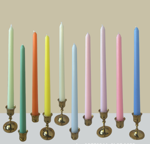 Bulk 12 Inch Tall Taper Candles Set of 4 Smokeless Unscented Candles for Weddings and Celebrations Parties Decor Wholesale