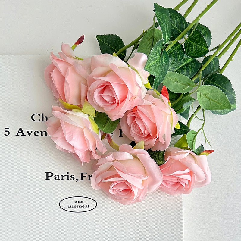 Event Artificial Rose Stems, 20in Single-Stem Roses for Venue Styling, Multiple Colors