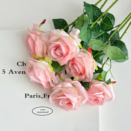 Event Artificial Rose Stems, 20in Single-Stem Roses for Venue Styling, Multiple Colors