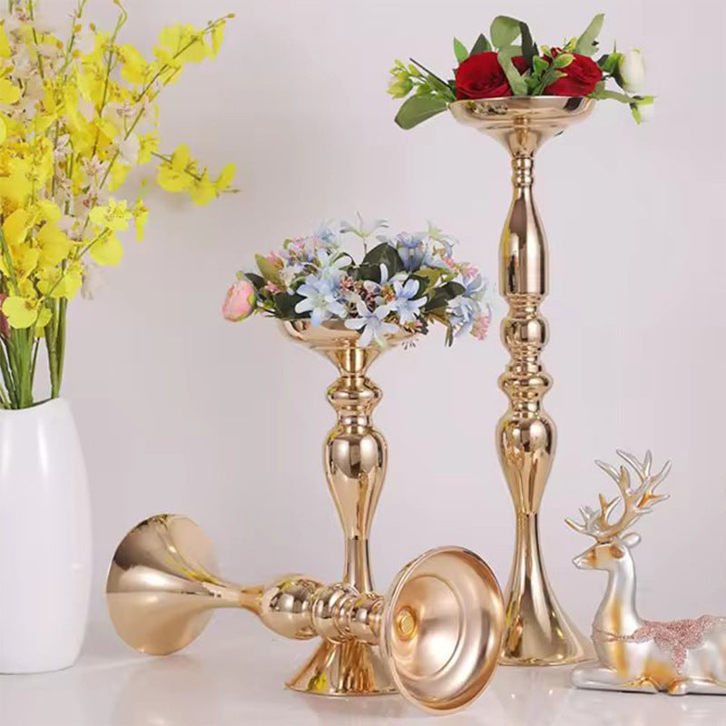 Bulk Flower Vase Stand Wedding Centerpiece Candle Holder Stands for Receptions Dinner Tables Party Holidays and Aisle Decor Wholesale