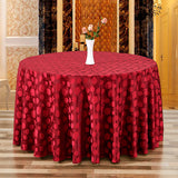 Bulk Jacquard Polyester Round Tablecloth Elegant and Durable Table Cover for Parties and Events Wholesale