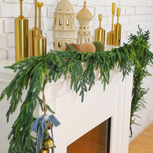 Event & Venue Norfolk Pine Garland, Real-Touch PE Artificial Greenery for Wedding & Commercial Styling, 59in/71in/106in