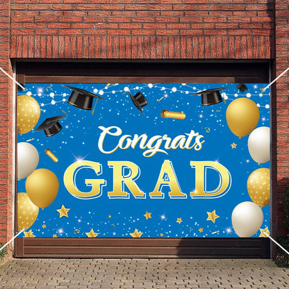 Bulk Extra Large Happy Graduation Backdrop Banners Decorations for Indoor Outdoor College Garden Yard Party Supplies Wholesale