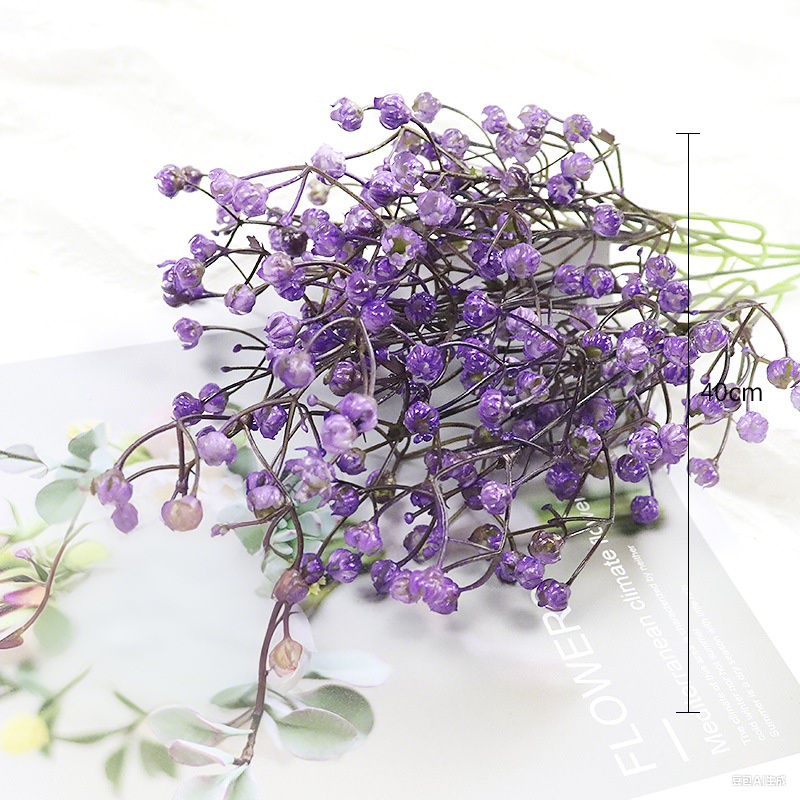 8 Pcs Artificial Baby’s Breath Bushes, UV Resistant Outdoor Silk Flowers, Spring Summer Decor