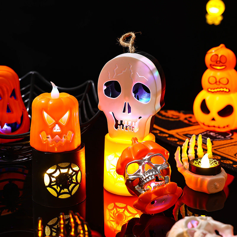 Halloween Decor LED Flameless Tealight Candles for Tables Windows and More Perfect for Parties and Events