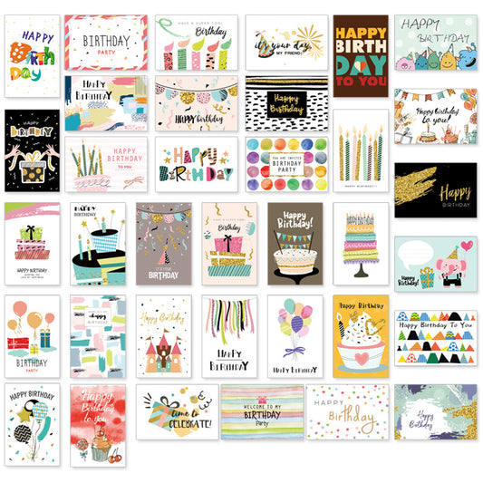 Bulk Birthday Greeting Cards Assortment 36 Cards with Envelopes Birthday Gifts Decorations Wholesale
