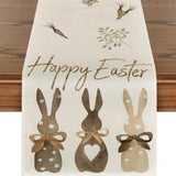 Bulk 13 x 72 Inch Easter Carrot and Bunny Table Runner for Kitchen Dining Home Party Decor Wholesale