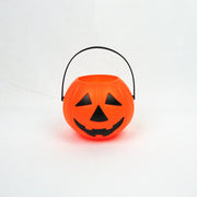2 Pcs Halloween LED Pumpkin Candy Buckets Trick or Treat Buckets Artificial Plastic