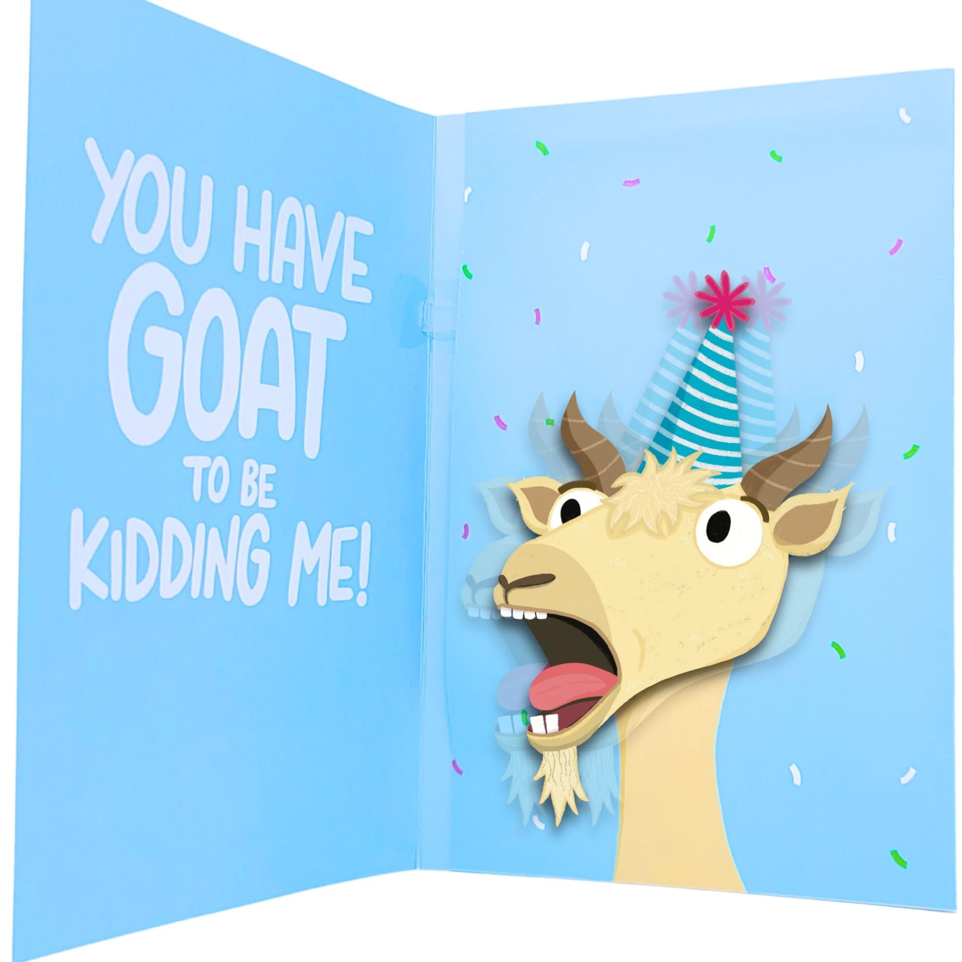 Bulk Screaming Goat Birthday Card with Sound and Shaking Head Motion Funny Birthday Card for for Men Women Kids Greeting Cards Wholesale