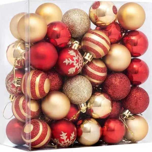 Bulk 50 Pcs 1.57 Inch Christmas Ball Ornaments for Xmas Tree Wreath Garland Decorations Wedding Holiday Decor Wholesale