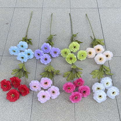 Wedding Floral Backdrop Artificial Lotus Stems - 23.23" Bendable Silk Decor for Venue Styling