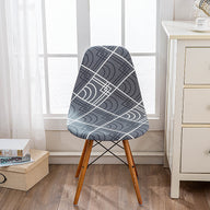 Bulk 2 Pcs Elasticity Shell Chair Covers Irregular Pattern for Restaurant and Living Room Decoration Wholesale