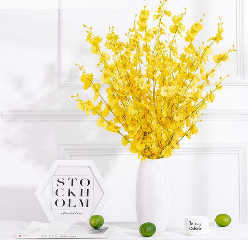 1 Branch Artificial Flowers Dancing Lady Orchids - Artificialmerch