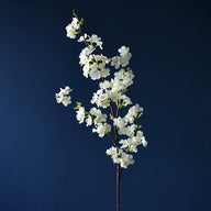 Ceremony Artificial Cherry Blossom Stems, 4-Branch Faux Floral Branches for Arch & Aisle Decor