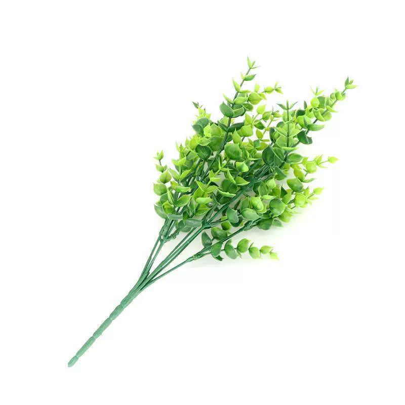 Bulk 8 Bundles Artificial Boxwood Bush UV Resistant Faux Plants for Garden Home Wedding Patio Decor Wholesale