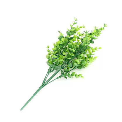 Bulk 8 Bundles Artificial Boxwood Bush UV Resistant Faux Plants for Garden Home Wedding Patio Decor Wholesale