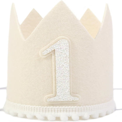 1st Birthday Sun Crown for Kids - Party Decoration Hat for First Birthday Celebrations
