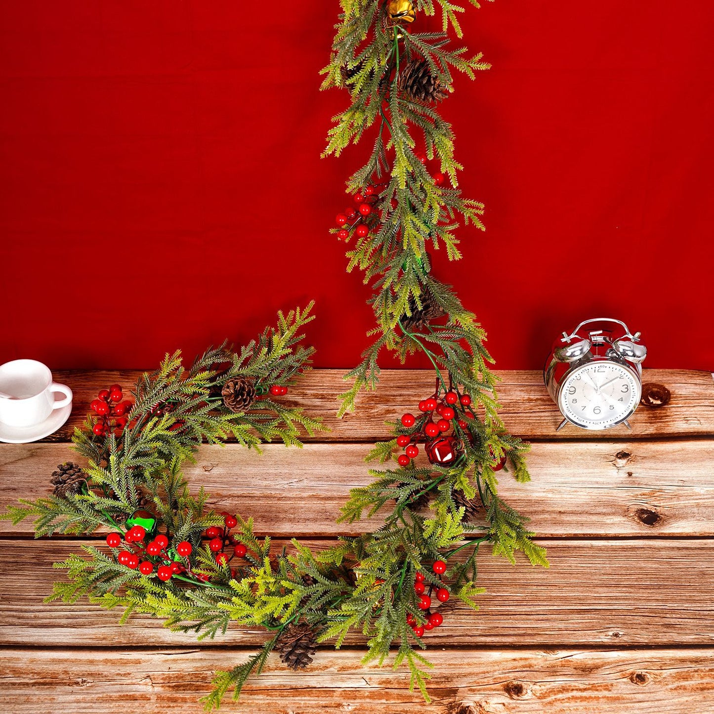 2 - Pack 67 - Inch Artificial Christmas Pine Conifer Garland Decor